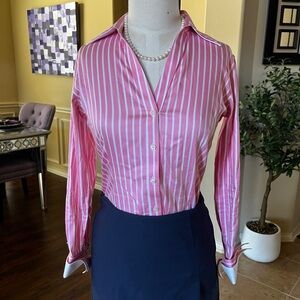 Pink Striped Women's Top